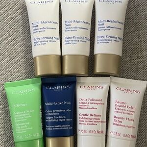 Clarins Night and Day Skincare Collection - Cream, Green, Red